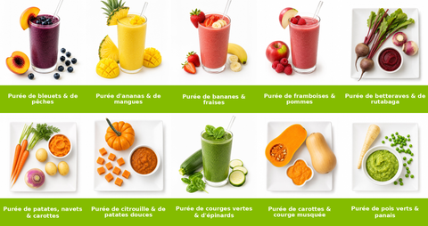 Boîte de purées naturelles