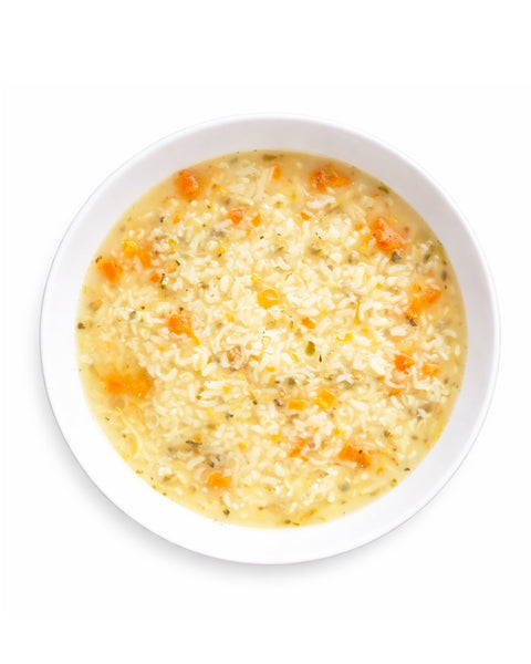 Soupe au citron & riz sauvage