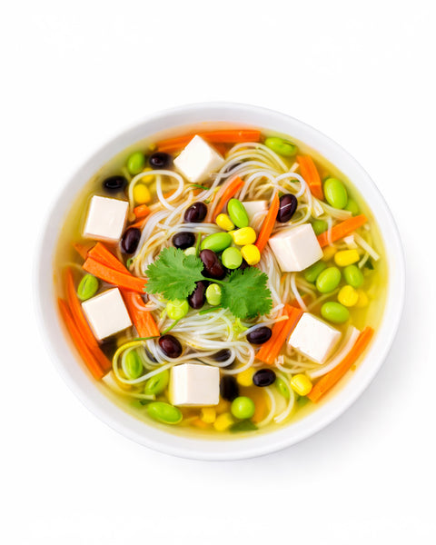 Soupe-repas japonaise végétalienne