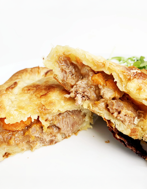 Boeuf bourguignon Wellington