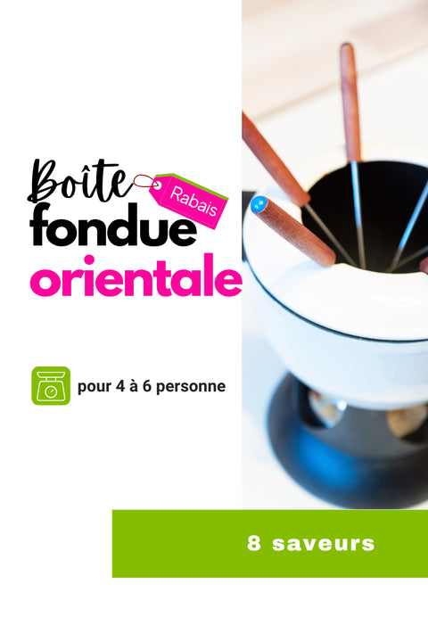 Boîte de fondue à l'orientale