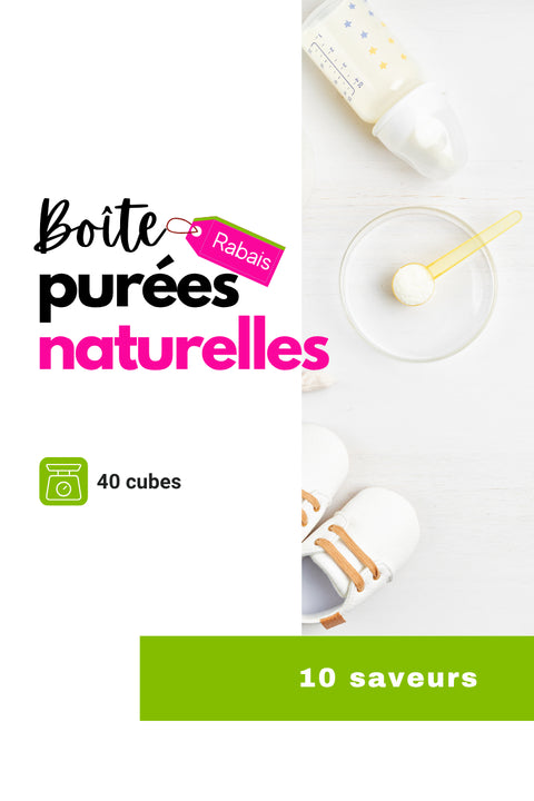 Boîte de purées naturelles