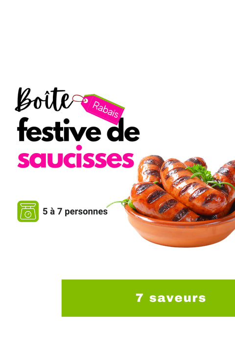 Boîte festive de saucisses