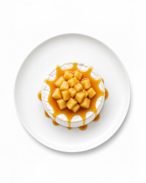 Brie aux pommes & au caramel