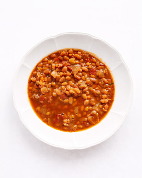Fèves au lard végétaliennes