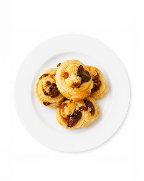 Mini pains français aux raisins