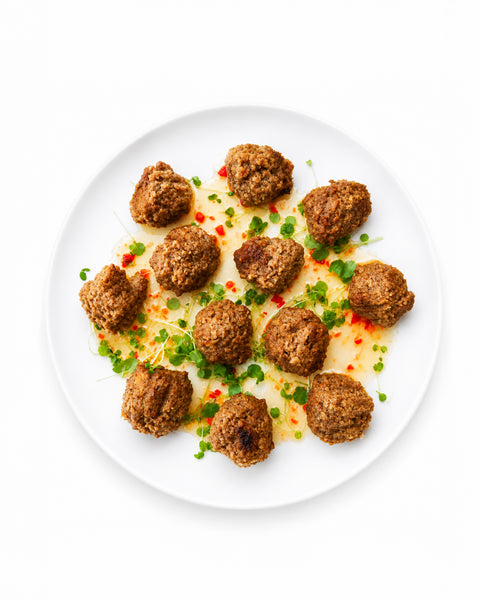 Mini boulettes & sauce teriyaki