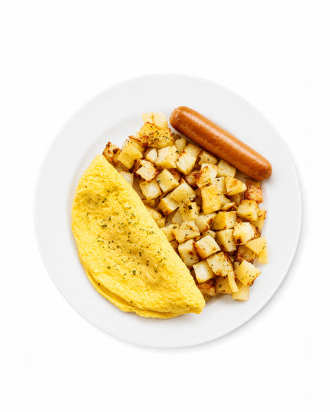 Omelette saucisse pomme de terre maison
