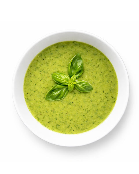 Potage de courges vertes & basilic