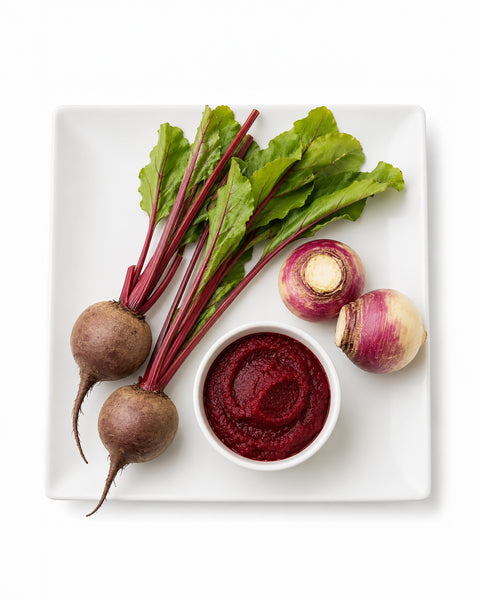 Purée de betteraves & de rutabaga