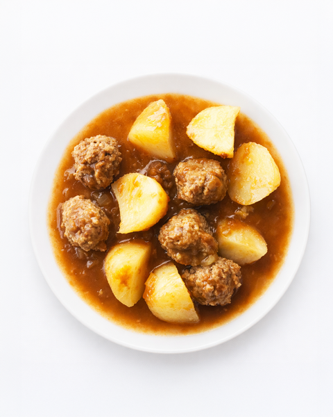 Ragoût de boulettes de veau & pommes de terre