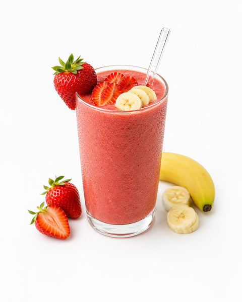 Purée de bananes & fraises
