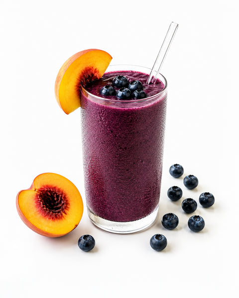 Purée de bleuets & de pêches