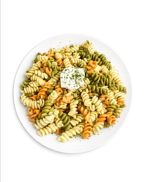 Rotini trois couleurs, pesto maison & fromage à la crème 275g
