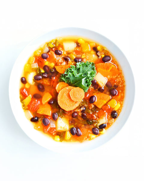 Soupe-repas mexicaine végétalienne
